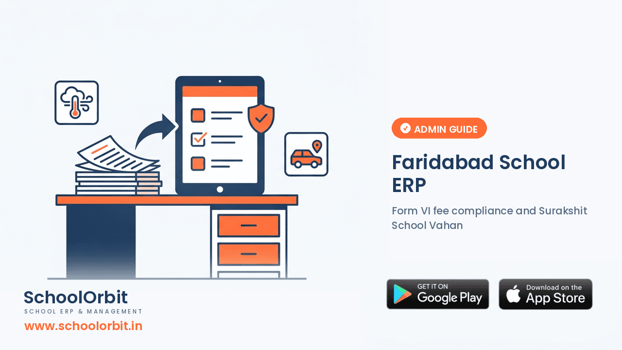 Faridabad School ERP: Navigating CAQM Smog Alerts, Form VI Disclosures, and Fleet Safety for CBSE Schools